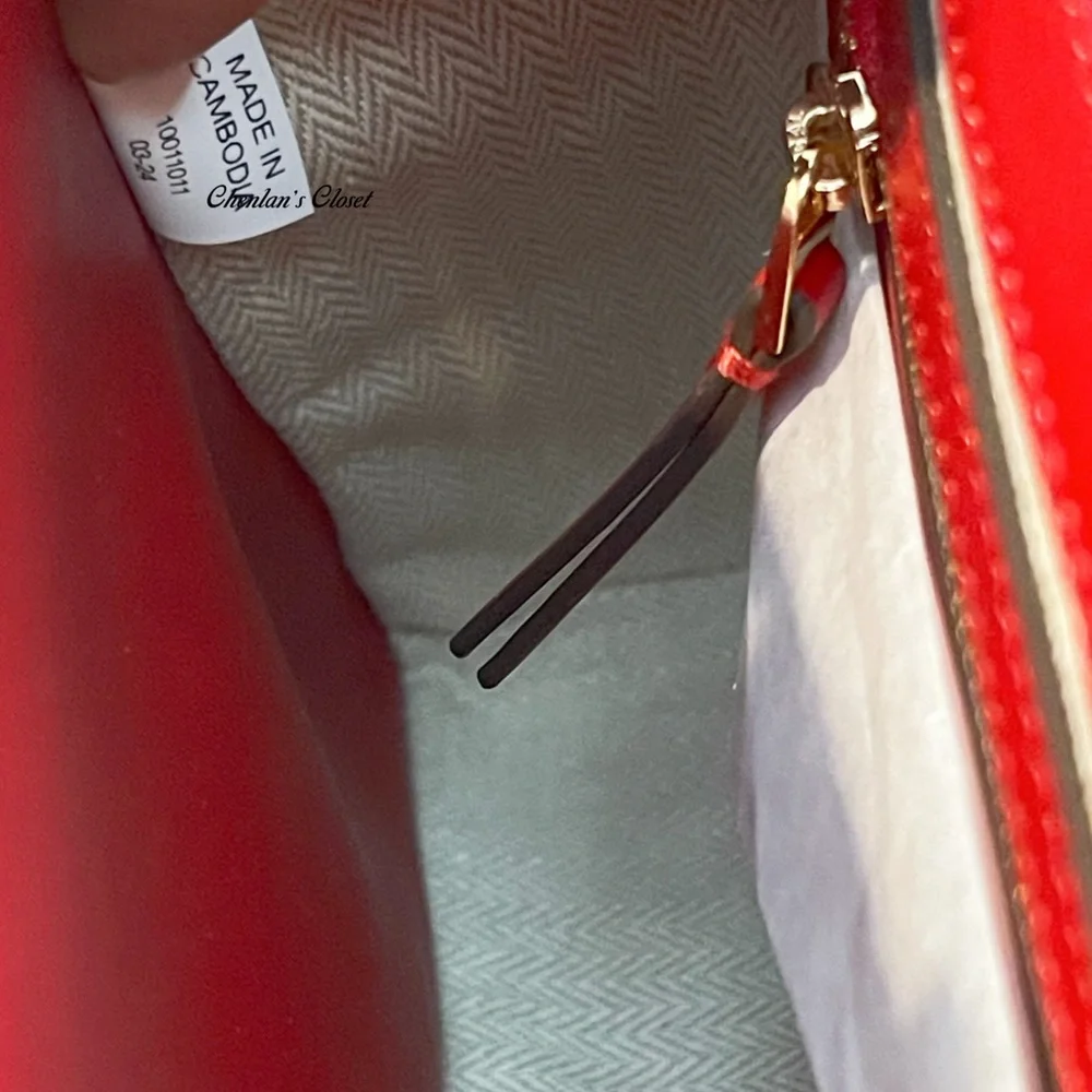 🔥NeW! $598 Tory Burch Britten Satchel - Picture 13 of 14